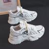 Autumn Spring New Hong Kong Style Dad Shoes Female Ins Fashion Thick Bottom Breathable All-Matching Mesh Casual Sneaker
