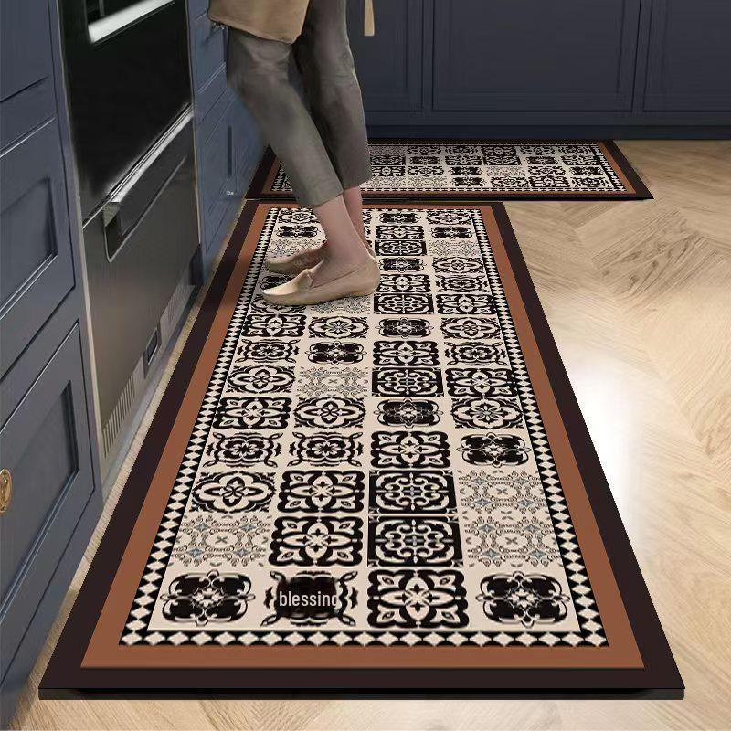 Коврик для ванной Nordic Kitchen Diatom Mud водонепроницаемый и маслостойкий - впитывающий, протираемый, моющийся, нескользящий.