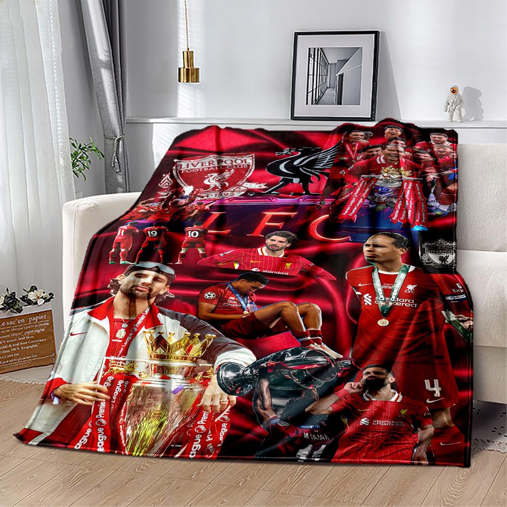 Liverpool Football Club Blanket Comfortable Suitable For Office Chair Chair Bedding For All Occasions Stylish Decor