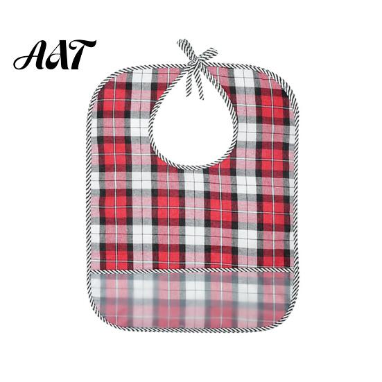 Double Sided Adult Bibs Double-sided Waterproof Bib, with Adjustable Neck Strap, Wide Adaptive Clothing for Seniors Crumb Catcher Large Washable