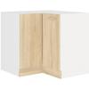 Угловой базовый блок SARA - декор из дуба Sonoma - Д83xШ83xГ48xВ82см - Столешница не входит в комплект