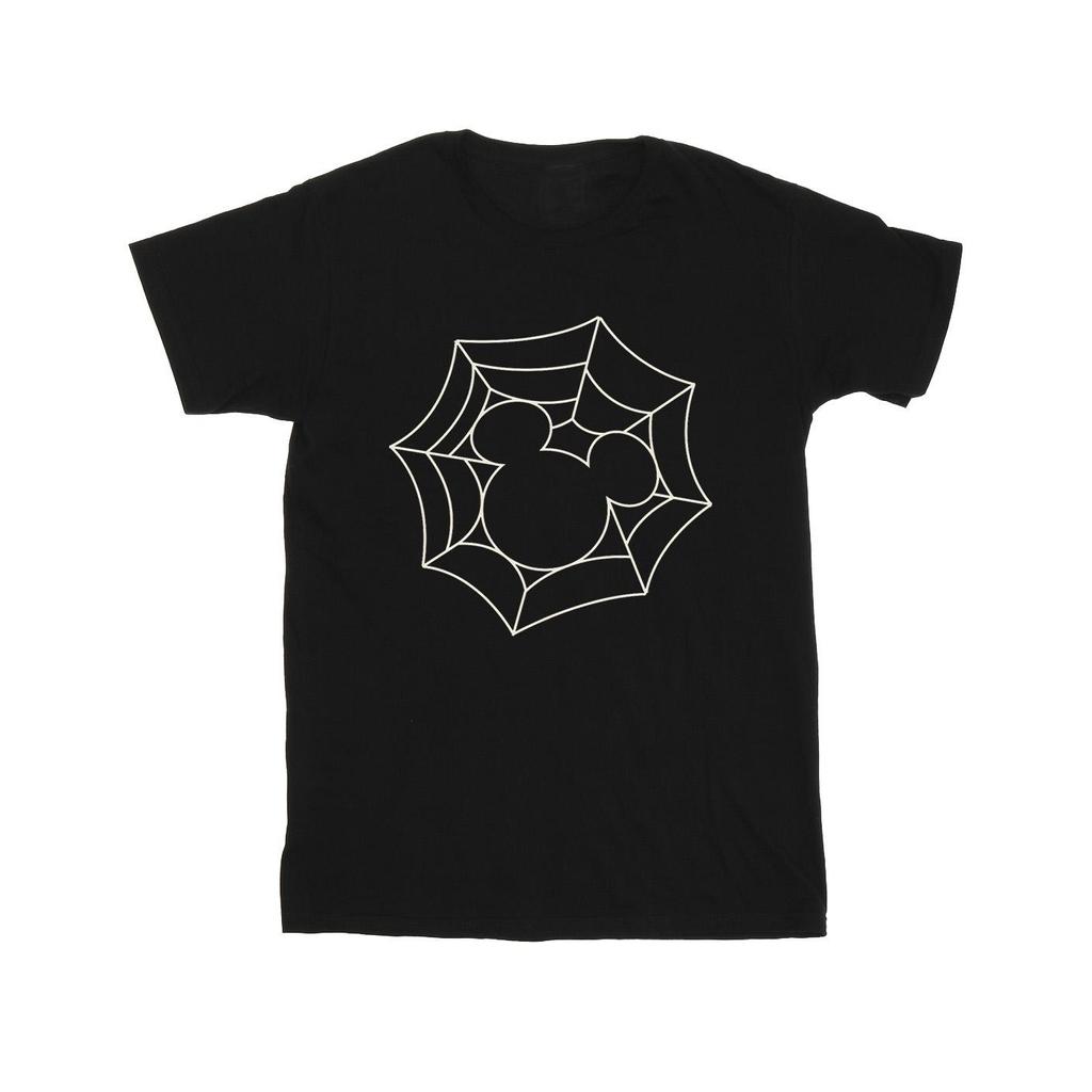 Disney Mens Mickey Mouse Spider Web T-Shirt