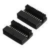 2PCS ATX 24 Pin 90 Degree адаптер материнская плата 24Pin Female to 24Pin Male 90 Degree Extension Connect