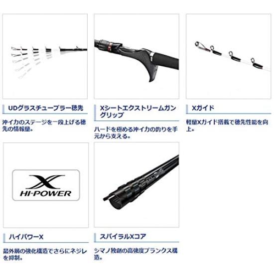 SHIMANO Удилище для лодки 20 Squid Special M170 ПРАВОЕ