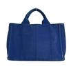 PRADA Canapa mini Tote Bag denim blue Women B2439G Used