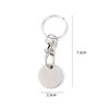 Shopping Trolley Remover Keyring Metal Portable Keychain Cart Token Keyring Universal Supermarket Shopping Trolley Coin Keychain