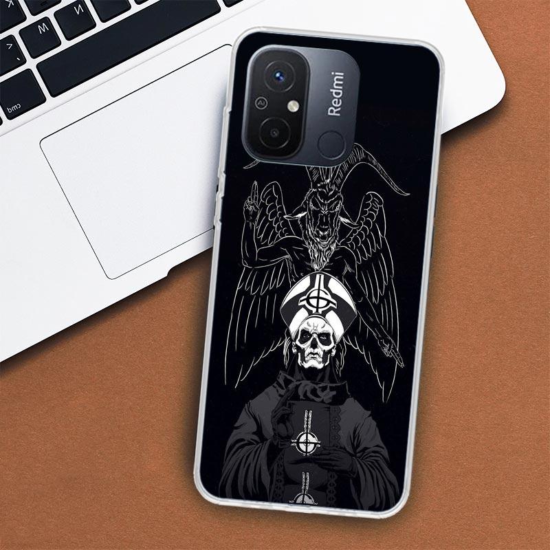 Ghost Papa Emeritus Phone Case For Xiaomi Redmi 12 12C 10 10C 10A 9T 9C 9A 9 8 8A 7 7A 6 6A K20 K30 K40 Pro S2 Fundas Cover
