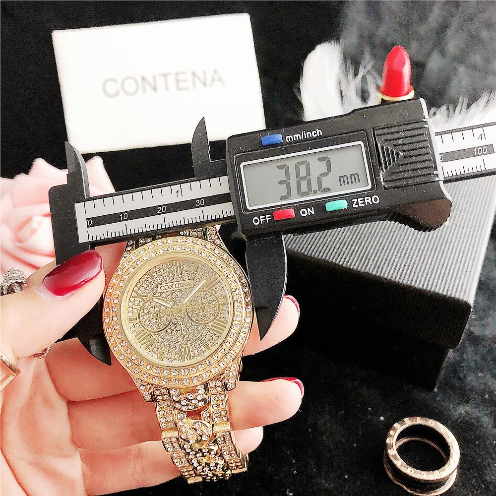 CONTENA Women Watches Fashion Rose Gold Silver Luxury Lady Watch For Women Quartz Wristwatch