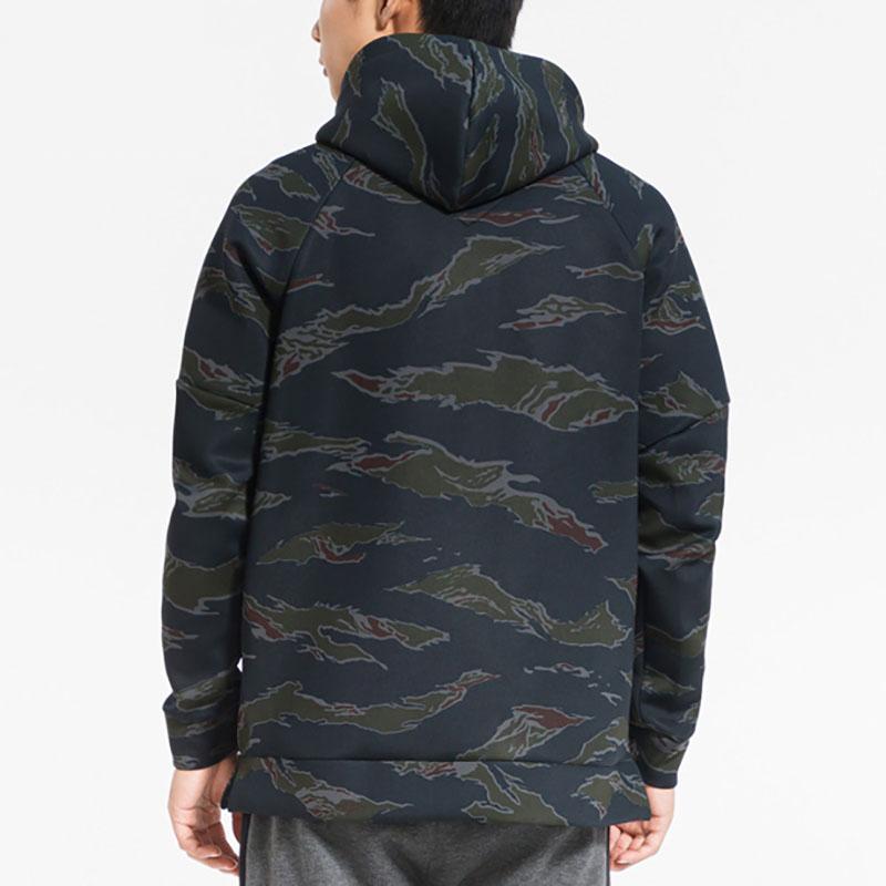 Air Jordan Knit Утолщенная спортивная куртка с капюшоном Мужская верхняя одежда Черный AH6162-010