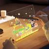 Colorful 7 Pens LED Note Board with Night Light USB Power Children's Drawing Board  Bar Advertising