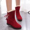 Winter Round Toe Ladies Shoes Plush Warm Women's Snow Boots Sale Fashion 2025 Novelty In Hot Footwear Chic and Elegant Booties