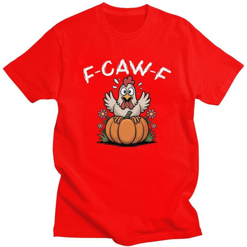 Men FCawF Halloween Funny Sassy Raven Rooster T Shirt Summer Short Sleeve 100 Cotton Tshirt Casual Design Graphic Tee Tops