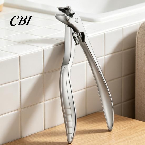 Thick Nail Clipper Stainless Steel Clipper, Large Opening Toenail Fingernail Cutter, Men Anti-Splash Heavy Duty Manicure Trimmer for Women Clippers