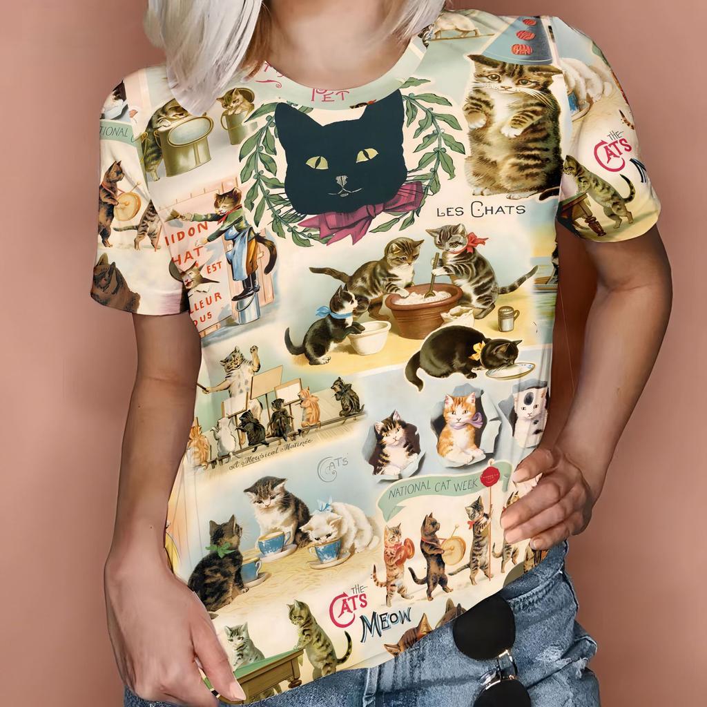 Футболка размера XL-7XL с принтом в виде животных, женская футболка с коротким рукавом, футболки больших размеров для мужчин