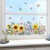 Садовые цветы Наклейки на окна DIY Универсальные украшения для дома Наклейки на стены для жизни