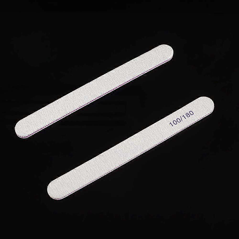 25Pcs Nail Files Double Sided Emery Board - Nail Buffering Files 100/180 for Home and Salo