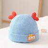 Girls' Winter Wool Hat - Plush, Warm, Cute Knitted Hat for Babies.