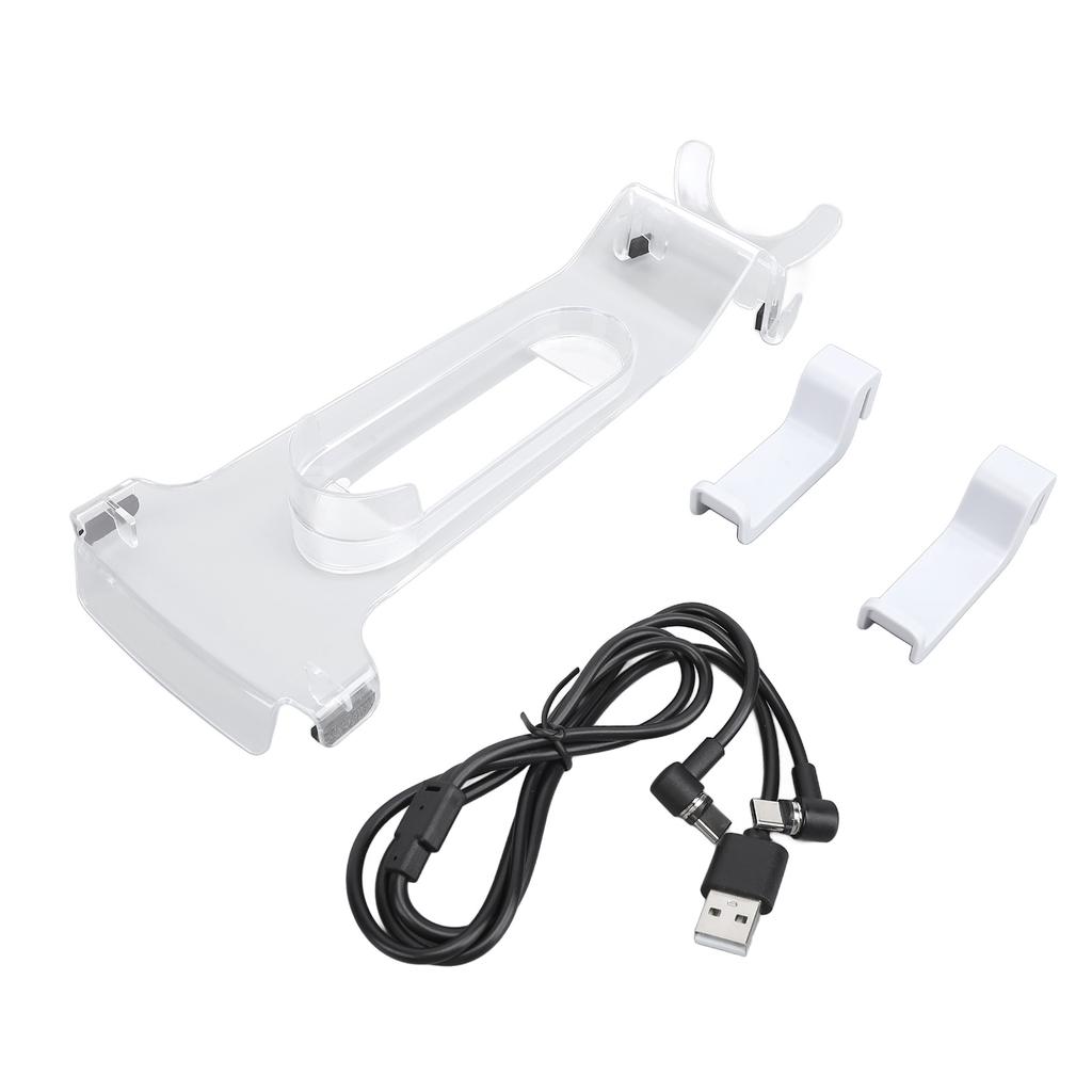 For PS VR2 Controllers Headset Organizer Holder Kit 4 in 1 for PS VR2 Sense Controllers Charging Station with VR