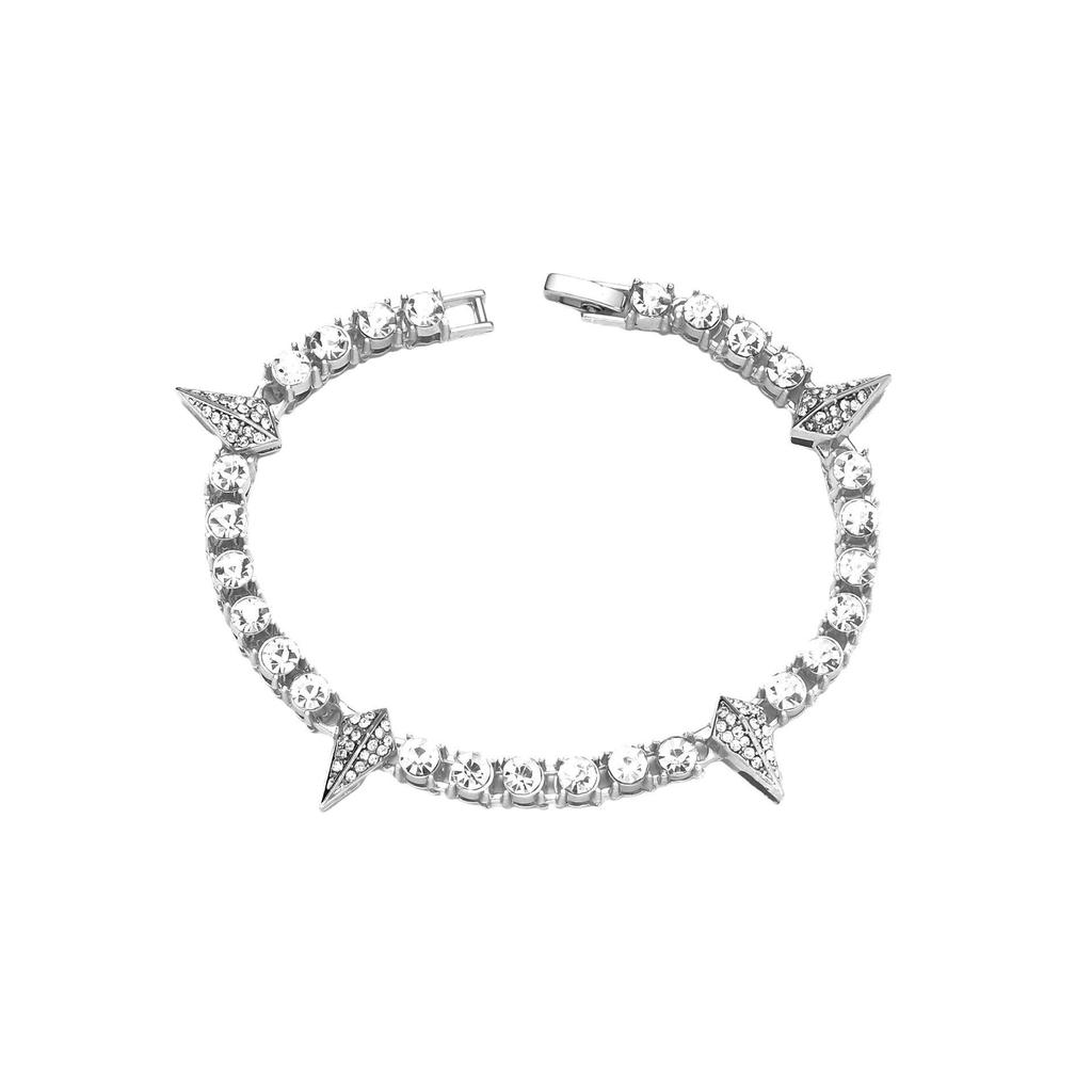 Мужской теннисный браслет и цепочка для свитера с бриллиантами в стиле «Черная пантера»