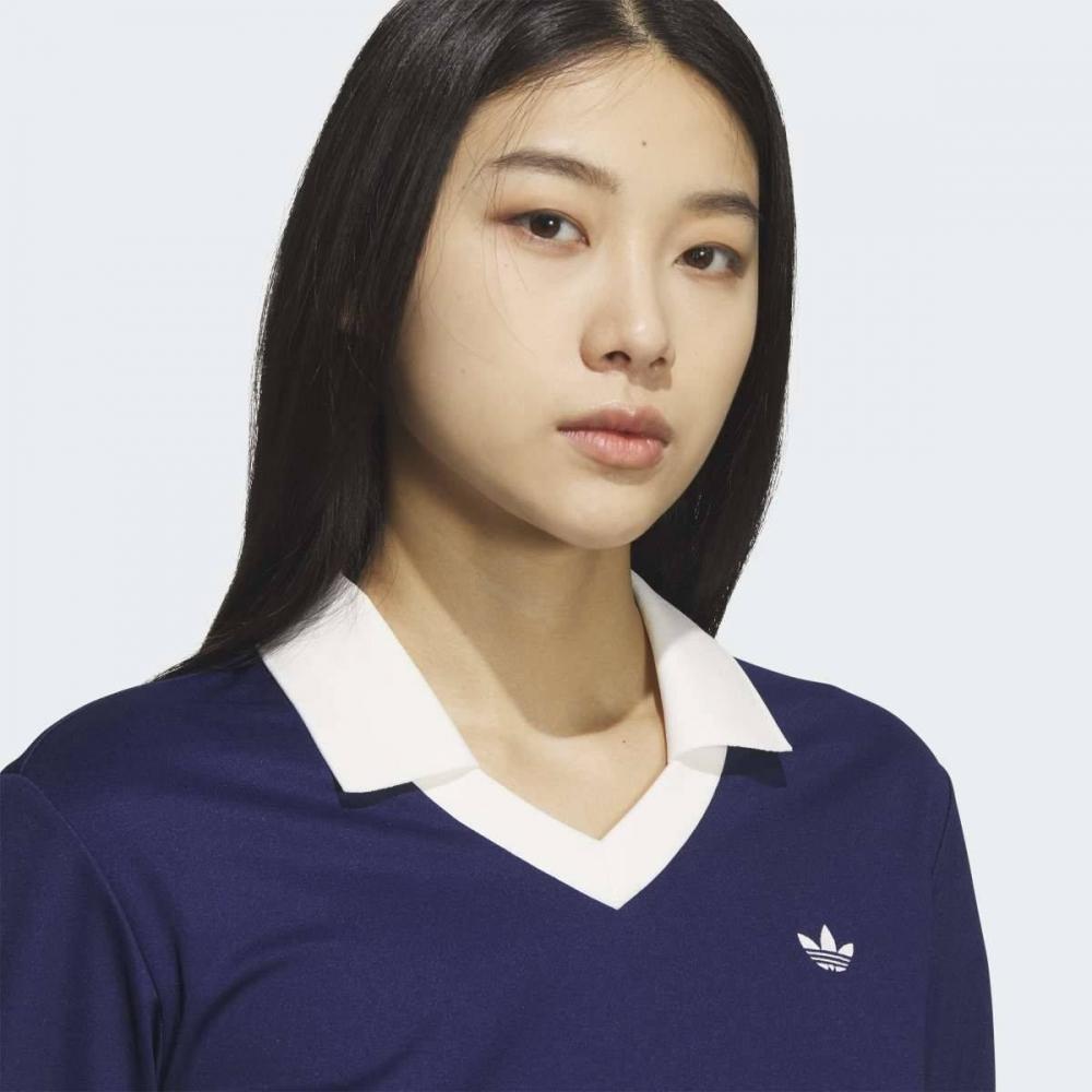 Adidas V Neck Ls Regular Fit naVy Kd1471