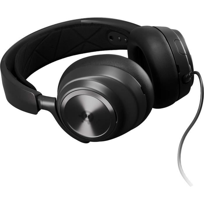 Casque gaming haute fidélité filaire avec connexion multi-système - steelseries - arctis nova pro x - noir