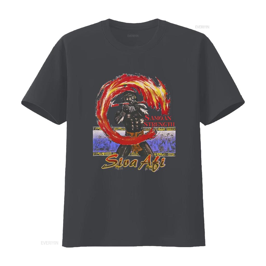 Samoan Strength Siva Afi T Shirt Vintage Design 90s New Print Heavy Cotton vintage Washed Slightly Soft homme