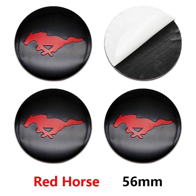 RFV6 Car Exterior Decorative Accessories Wheel Hub Center Cap Stickers Accessories 4Pcs 56mm 60mm 65mm For Ford Focus MK2 MK3 Mondeo