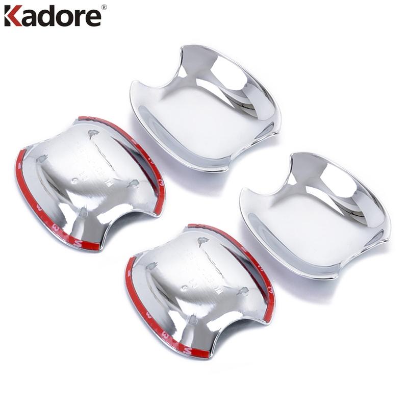 Side Door Handle Bowl Cover Trim For Toyota Sienta 2015 2016 2017 NHP170 2nd Ge Chrome Car Handles Cup Frame Trims Accessories
