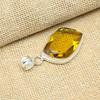Beautiful Citrine Fancy Gemstone Pendant 925 Solid Sterling Silver Handmade Jewelry