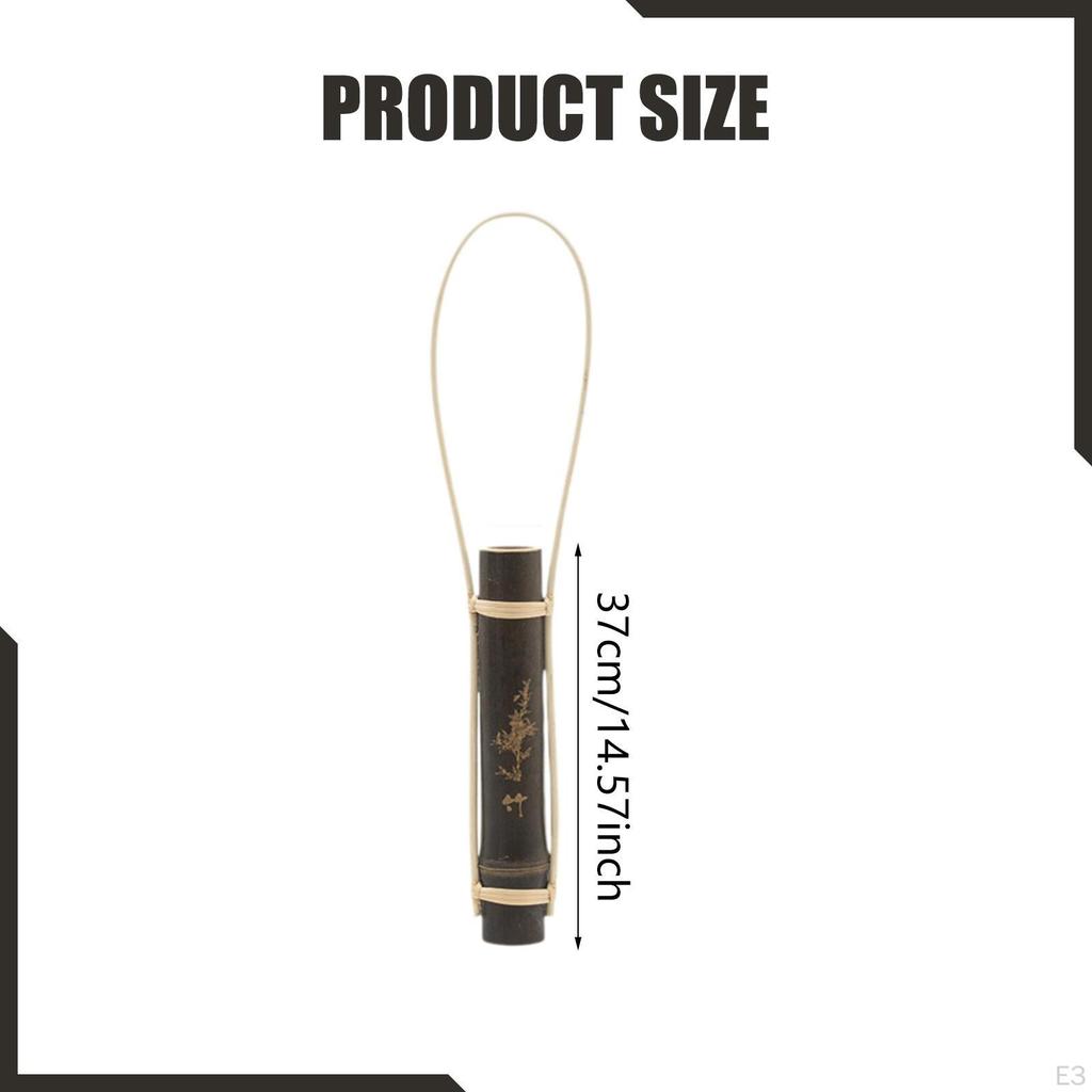 Bamboo Flower Vase Table Centerpiece Decorative Tabletop Ornament Modern Minimalist Design