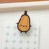 10Pcs Cute Cartoon Vegetable Acrylic Memo Clips Double Sided Paper Clamp Student Stationery Gift