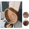 Бытовая плетеная корзина из искусственного ротанга, сервировочная настольная витрина для ресторана