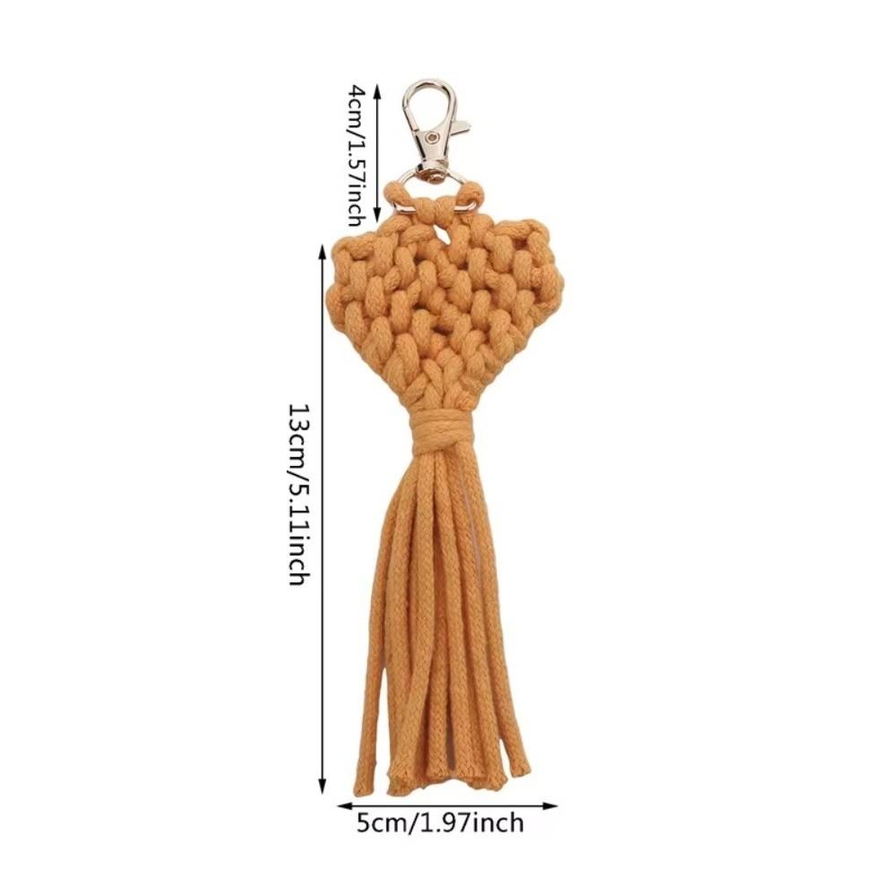 Cute Handwoven Keychains Pendant Style Mobile Phone Bag Pendant Car Keyring Gifts For Women Gift