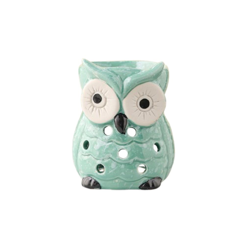 Керамическая аромалампа-сова Экологичная жаростойкая подставка для благовоний и свечей Расслабляющий контейнер для благовоний ручной работы Декор для дома