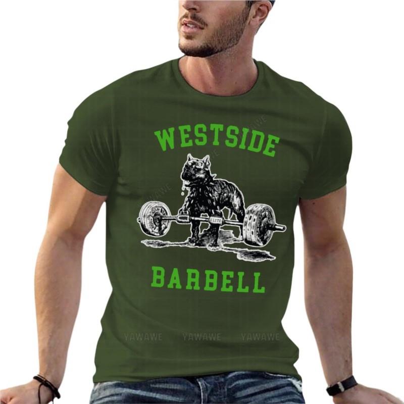 Westside Barbell Gym Weight Lifting Oversized T Shirt Branded Unisex Clothing Cotton Streetwear Large Size Top Tee
