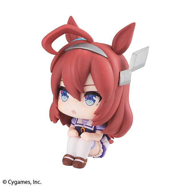 Посмотрите Uma Musume Pretty Derby Mihono Bourbon 110 мм ПВХ Раскрашенная Полная Фигурка Прибл.