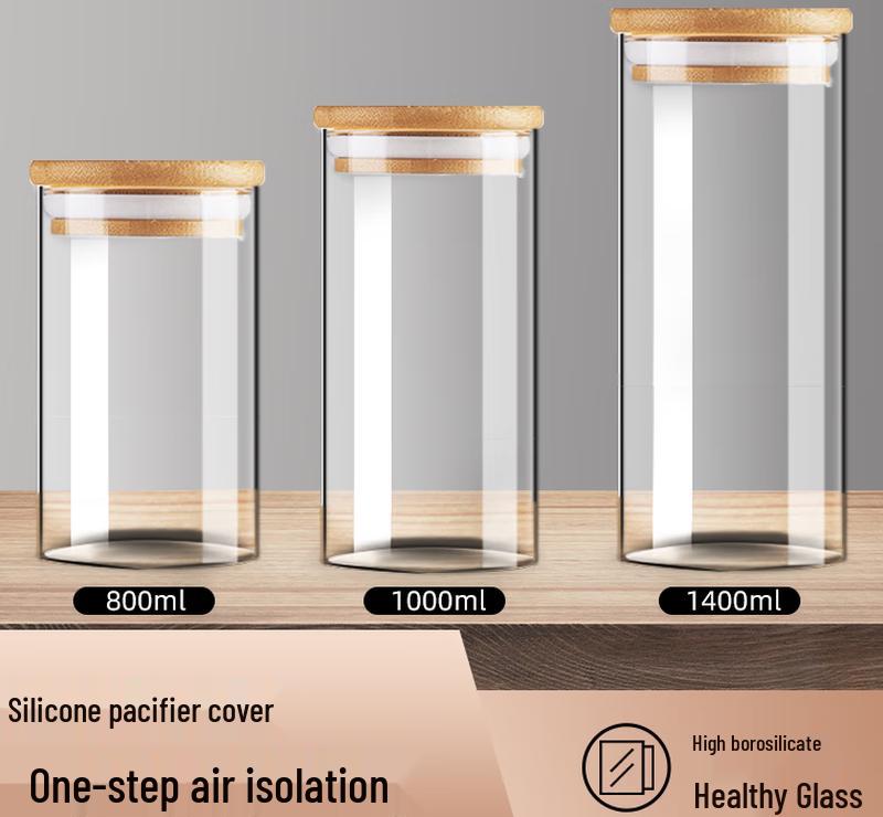 Chaxun Transparent Glass Tea Caddy Set