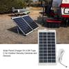 4.5W Solar Panel for Security Camera Outdoor, 5V USB C Solar Panel Charger for Rechargeable Battery Powered Camera