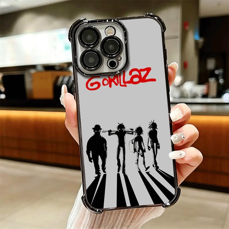Мягкий чехол для телефона с изображением G-Gorillaz (аниме) для iPhone 15 16 17 Air 14 Pro Max 16E Plus 13 12 Mini, с покрытием, противоударный, Fundas