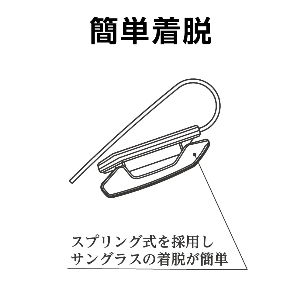 EXEA EC-239 Car Accessories Sunglasses Holder Leather Look