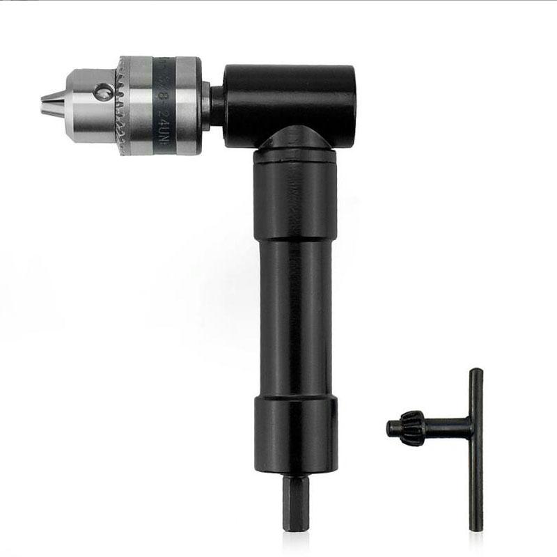 90 Degree Professional Right Angle Bend Extension 0.8-10mm Cordless Drill Attachment Adapter