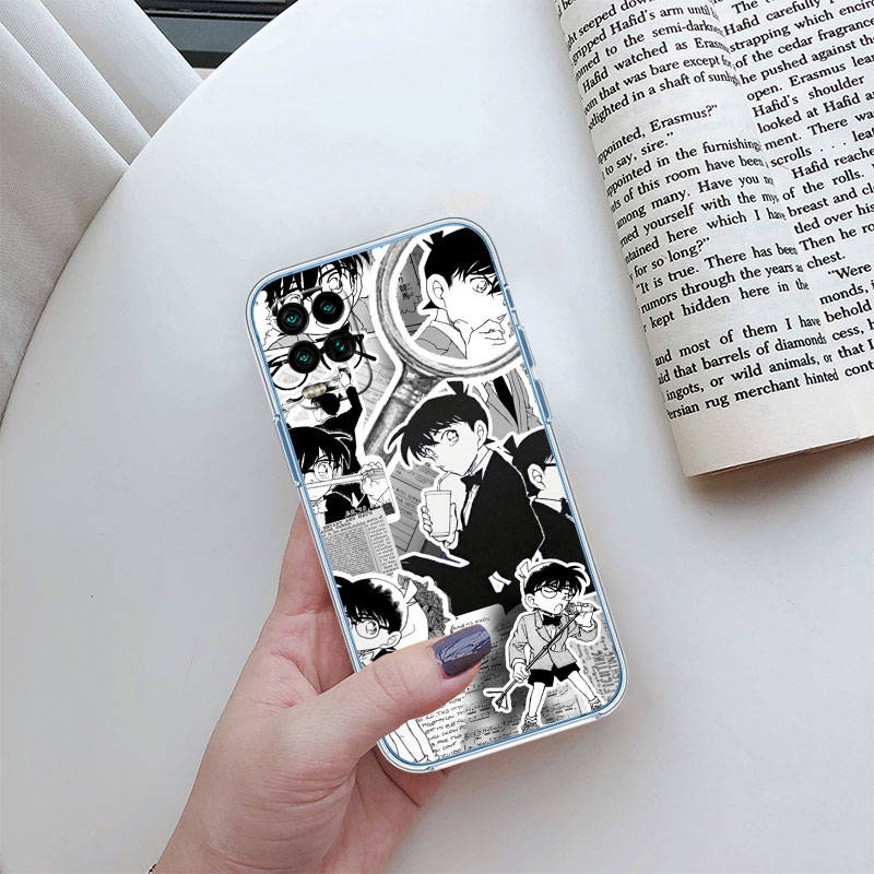 JO17 Чехол для телефона Detective Conan для Motorola E22S E7 G6 G7 G8 G9 Plus Power Play G10 G20 G04 E30 E40 E22 E20 E13 G22 G23 G Stylus Play