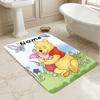 Custom Name Winnie Pooh Living Room Non-Slip Area Rug Soft Carpet for Bedroom Kids Playroom Sofa Office Home Decor Doormat