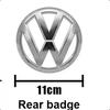 New High-Quality Black or Silver For VW Volkswagen Golf 6 MK6 Front Grille Badge & Rear Trunk Logo Cover Replacement Access
