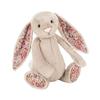 Jellycat Серия Кролик Бонни Красная Цветочная Ткань Кролик Бонни Бежево-Коричневый Красные Цветочные Уши Кукла Плюшевая Кукла Высота сидя 31 см Высота
