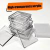 5 шт. Высокопрозрачный DIY Магнит на холодильник Квадратный Акриловый Фотомагнит Домашний Декор