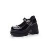 Fashion Fashion White Platform Pumps for Women Super High Heels Buckle Strap Mary Jane Shoes Woman Goth Thick Heeled Party Shoes Ladies