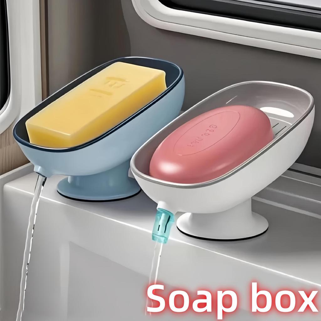 Супер мыльница на присоске со сливом воды для ванной комнаты, держатель для мыла, держатель для губки, контейнер для мыла, принадлежности для ванной комнаты