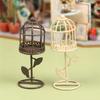 1/12 кукольный домик имитация мини металлическая клетка для птиц модель кукольный домик фея сад украшения микро ландшафт клетка для птиц поделки украшения