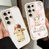 Чехол для телефона Samsung Galaxy S26 S25 Ultra S24 FE Милый мультяшный кролик Раббит Чехол S23 Plus S22 + S21 S20 5G Мягкий силикон Funda